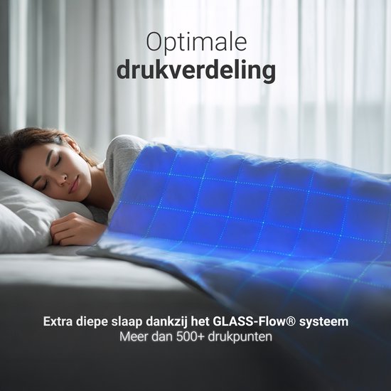 Couverture lestée CozySense® 8kg - 100% Tencel - Couverture lestée - Couverture lourde avec régulation de la température et confort respirant - Répartition de la pression GLASS-Flow® - 1 personne - Gris