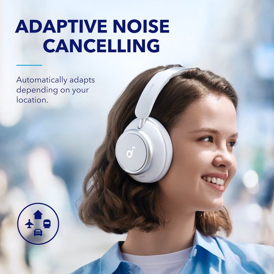 Anker Soundcore Q45 - Casque sans fil à réduction de bruit - Blanc