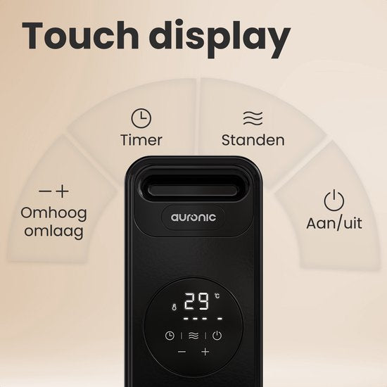 Auronic Oil Radiator - Radiateur électrique - 2500W - Noir