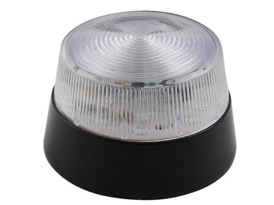Velleman Feu clignotant à LED rouge, utilisation intérieure, 12 VDC, 15 LED blanches, IP20, ABS/acrylique