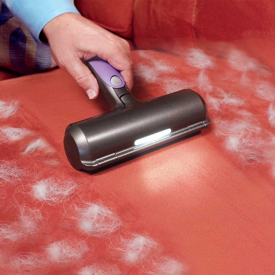 Fur Daddy Deluxe avec batterie rechargeable - rasoir à poils d'animaux pour vêtements - rouleau anti-poils réutilisable pour éliminer sans effort les poils de chat et de chien - brosse anti-poils autonettoyante