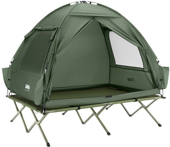 SoBuy OGS32-II-L-GR Tente de camping gonflable - Textile vert foncé 193x145cm