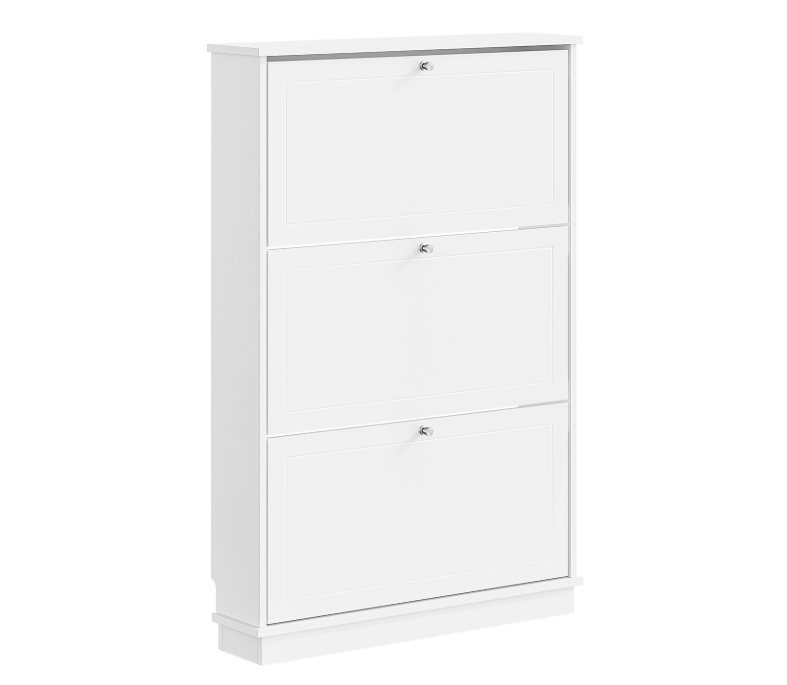 Armoire à chaussures SoBuy 76 x 18 x 113 cm - Blanche - Peut contenir 12 paires de chaussures