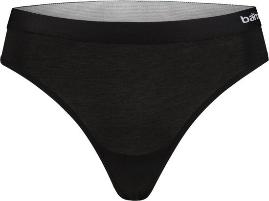 Apollo Ladies Thong Black Bamboo 3-pack - Size XL