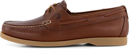 Travelin' Exmouth Men - Mocassins en cuir à lacets - Taille 42 - Bottines - Cuir marron