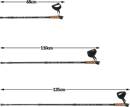 Sportana Bâtons de marche nordique Sportana - gris