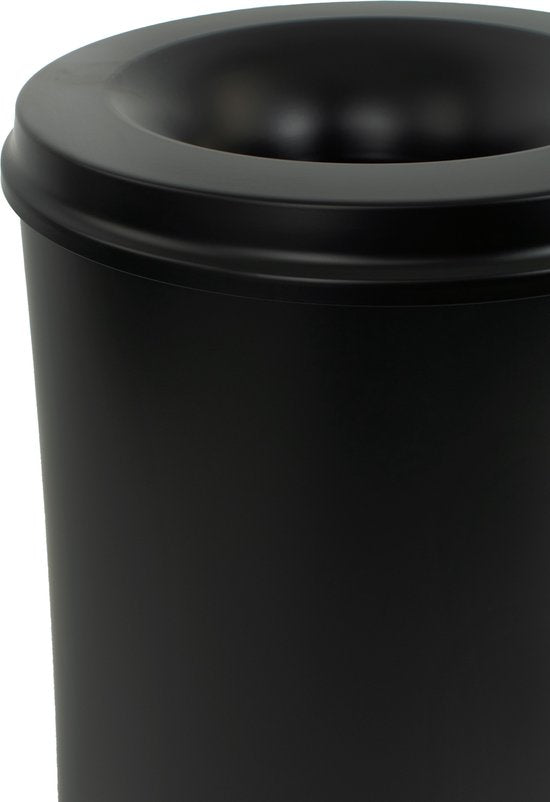 V-part - Corbeille à papier ignifuge 110 litres - Poignée - noir