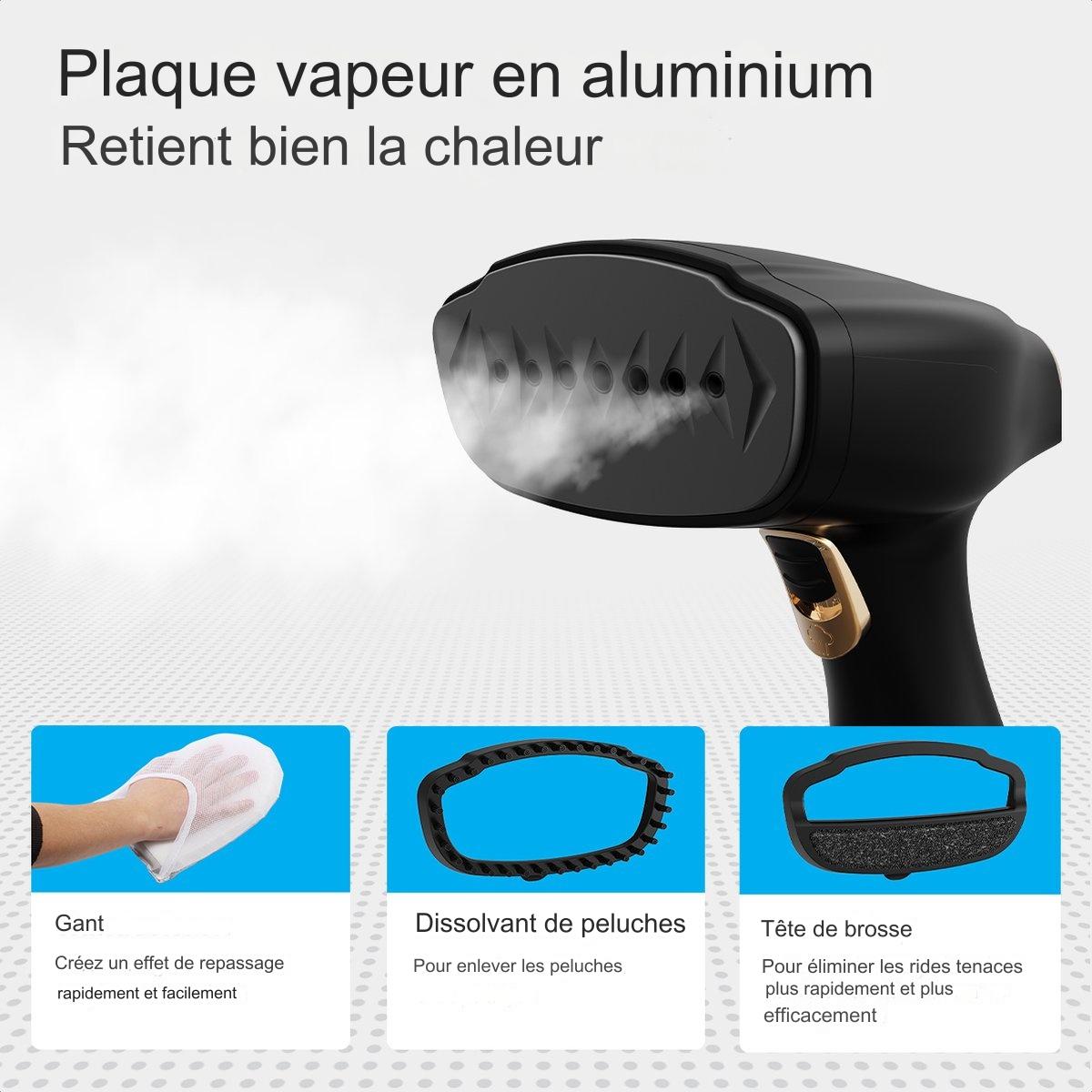 Auronic - Défroisseur Vapeur à main - 300ml - Noir