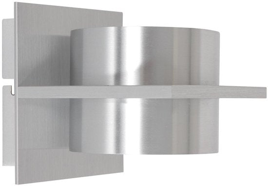 Applique murale Muro 3366ST en acier, culot G9, ailettes orientables, plastique et métal, design moderne, 12 x 12 x 14 cm, Steinhauer