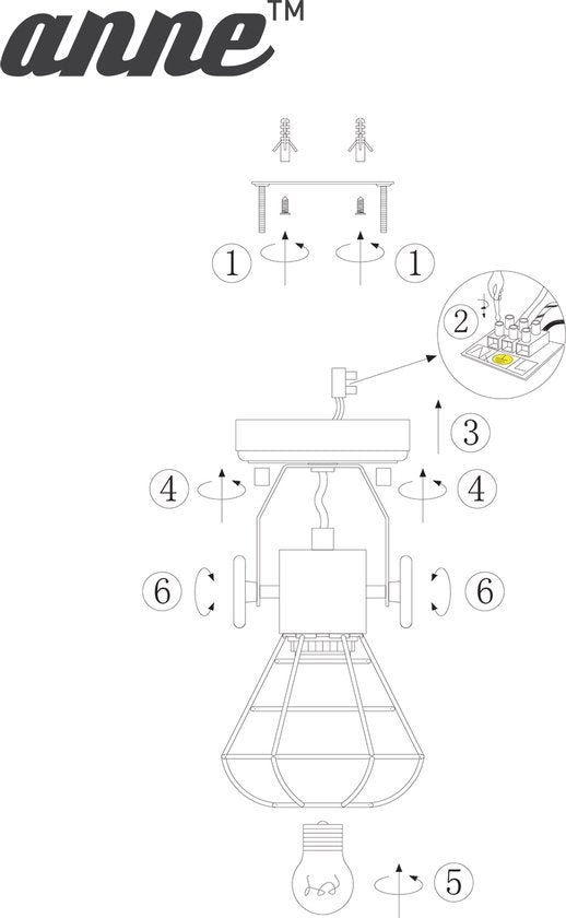 Spot Anne Lighting Guersey - Gris