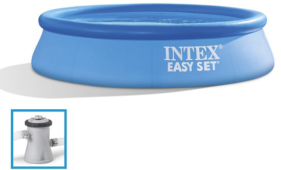 Piscine Intex Easy Set - Pompe de filtration incluse - Dimensions : 366 x 76 cm