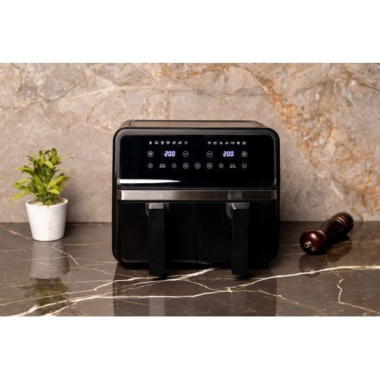 NEXXT CO231025 - Airfryer - Noir - 2200 W - Nombre de paniers de friture : 2 - 4L-4L