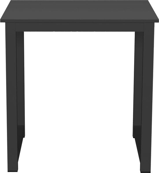 Table de cuisine - table de bureau - 75 cm x 75 cm - noir