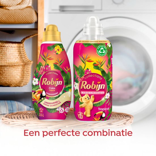 Robijn - Lessive concentrée Color Tropical pour 19 lavages - 665 ml