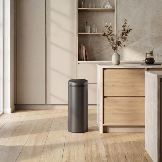 Bayt Trash can - Trash can 50 Liter - Trash with Sensor - Garbage can - Garbage can - Waste bin - Black