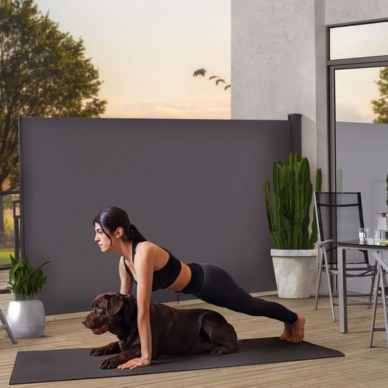 Brise-vent / Parasol Dubaï - 500 x 160 cm - Anthracite