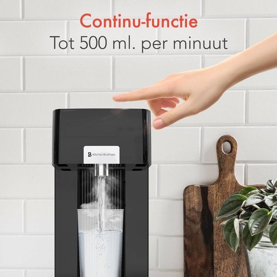 KitchenBrothers Distributeur d'eau chaude - 100 ? - 250 ml - 2.5L - Noir