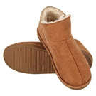 Apollo Home Boots Chaussons pour hommes - Daim - Taille 43/44 - Cognac