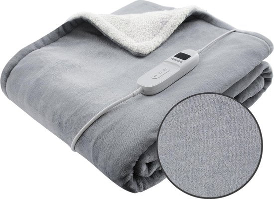 Tomado TEB1802G - Couverture électrique - Couverture d'enveloppement - Tissu polaire super doux - 180 x 130 cm