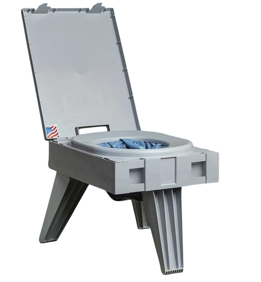 Cleanwaste GO Anywhere toilettes portables - 48×38×35 cm - gris - 30 sacs inclus