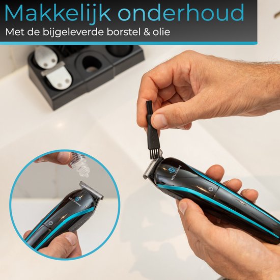 Wellshave 5 in 1 Beard Trimmer Men V2 - Tondeuse barbe et corps - Body trimmer men - Bodygroomer men