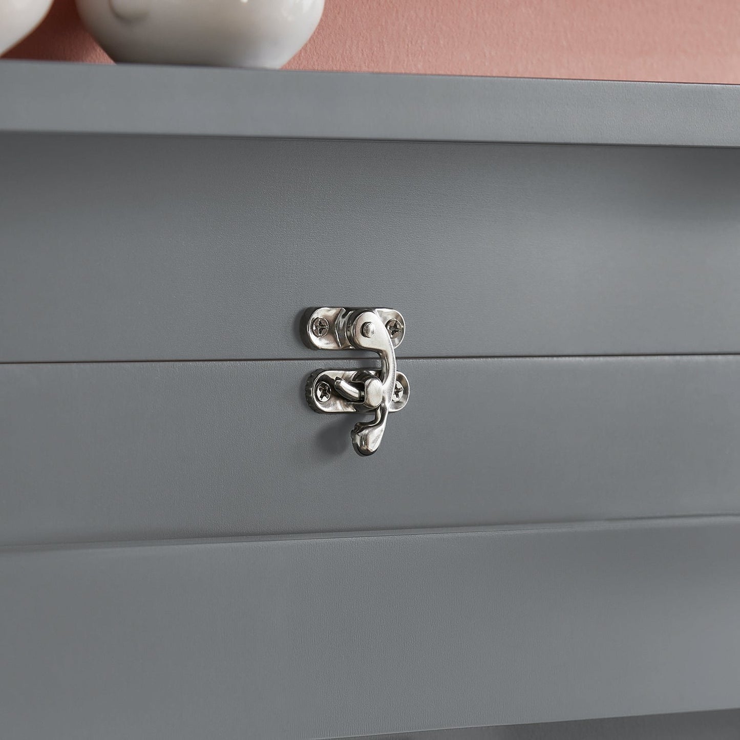 SoBuy FWT20-HG - Table murale pliante - avec tableau - 50 x 175 x 76 cm - Gris