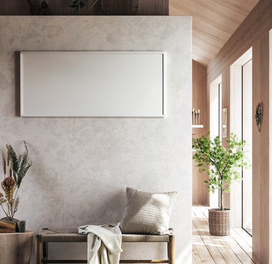 Sunet Panneau chauffant infrarouge 720W - Panneau infrarouge - Télécommande App et wifi - Certification TUV - Blanc - Télécommande App et wifi - 595mm x 1195mm