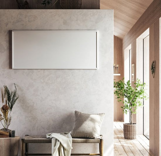 Sunet Panneau chauffant infrarouge 720W - Panneau infrarouge - Télécommande App et wifi - Certification TUV - Blanc - Télécommande App et wifi - 595mm x 1195mm