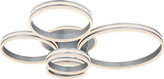 Plafonnier Globo Rubio - gris - métal - 67260-120