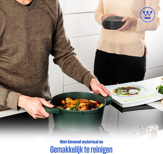 Casserole Westinghouse Performance – Ø 24 cm – Casserole à induction – Avec couvercle – Verte