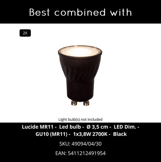 Lucide RITMO - Spot de plafond (lampe de plafond) - Ø 15 cm - 2xGU10 (MR11) - Café