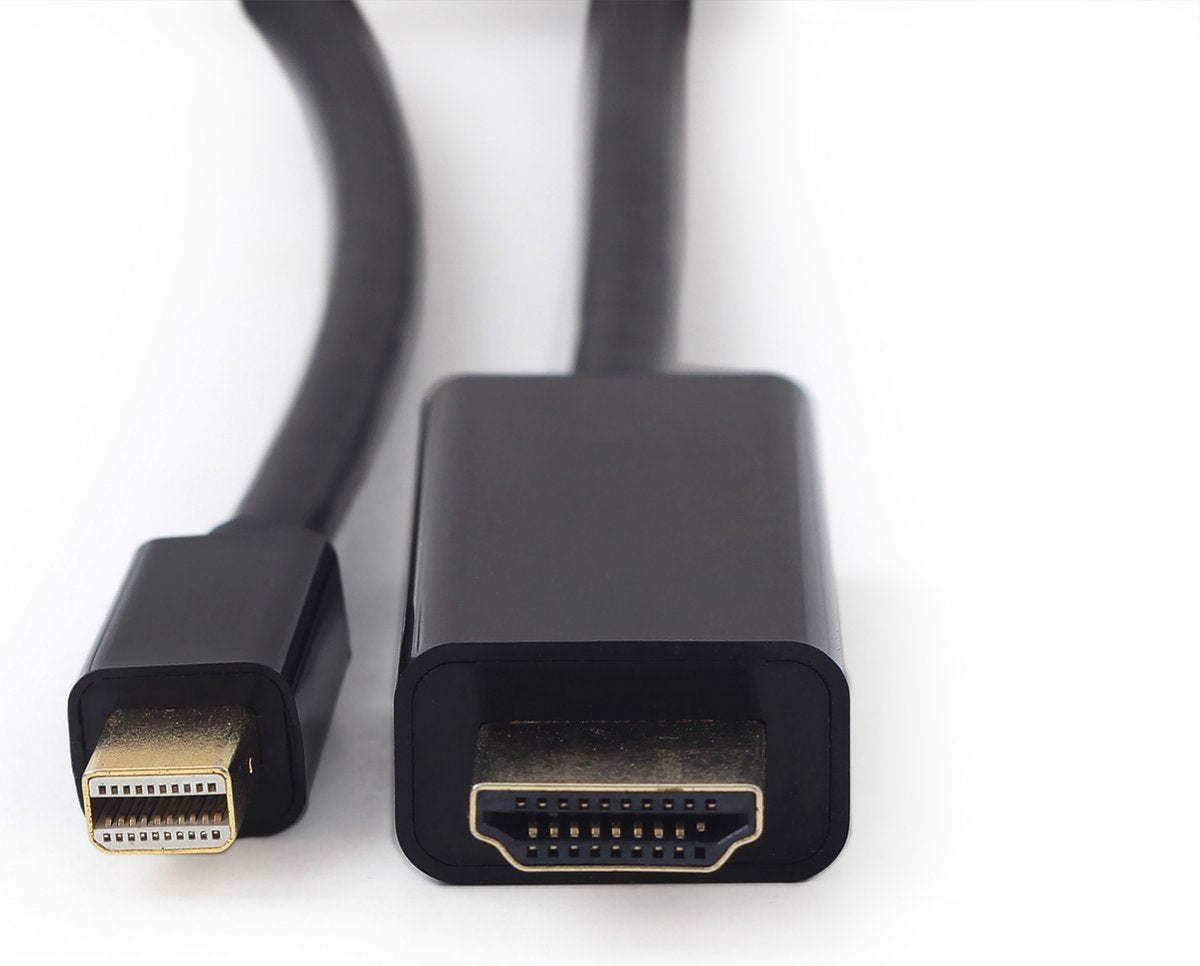 Câble Gembird Mini DisplayPort vers HDMI - 1,8 mètre - Compatible 4K - Noir
