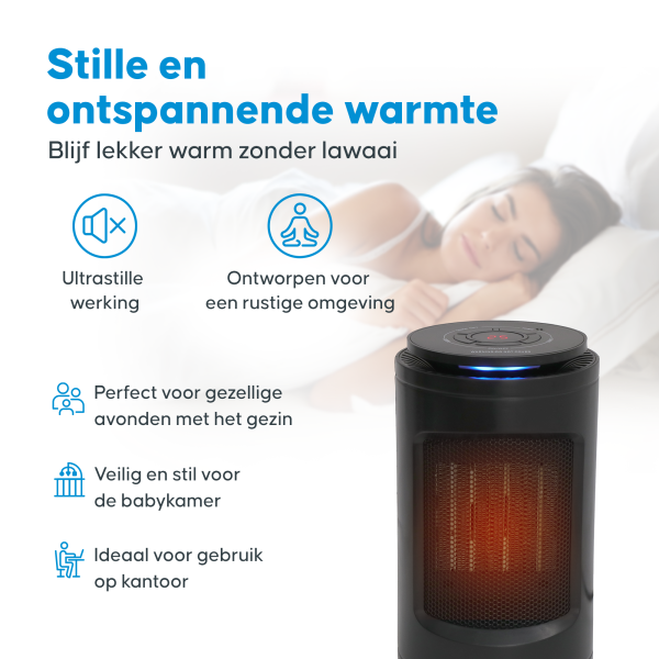 Aironex - Réchaud céramique - Modèle K1000 - 1200 W - Avec télécommande et écran LCD - Antichute & Rotatif - Plastique - Noir