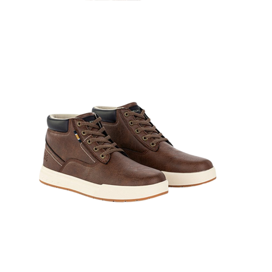 Milanoro - Baskets confortables pour homme - Marron foncé - Taille 44