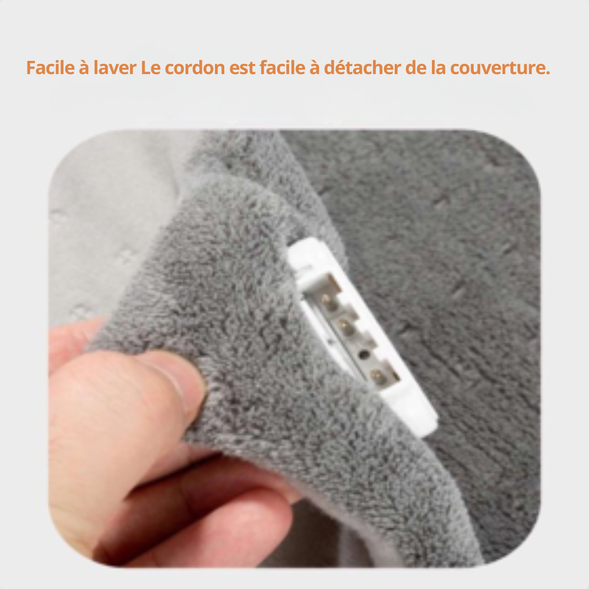 Couverture chauffante - Goliving - avec manches - Couverture douillette grande - Lavable - 9 réglages + minuterie - 195x125cm - Gris