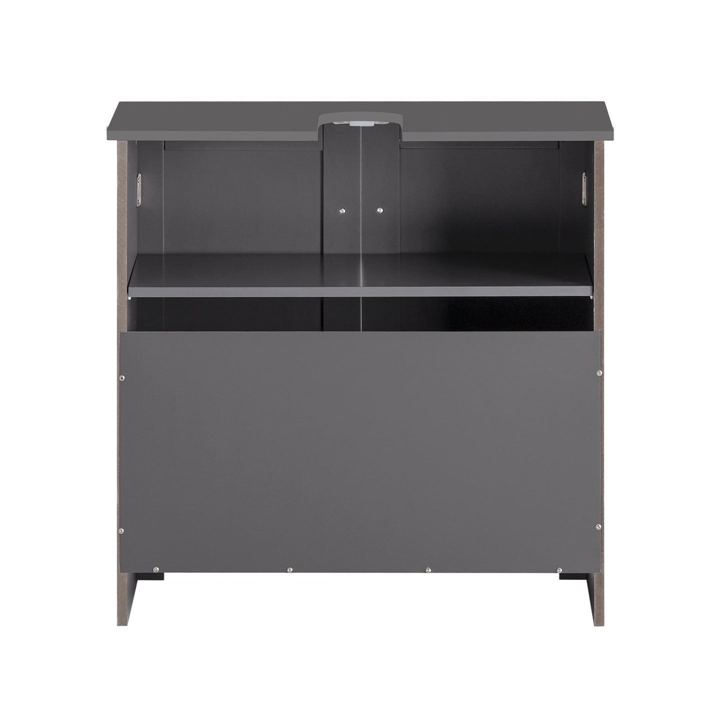 SoBuy Meuble de rangement à 2 niveaux - 60 X 29 X 60cm - gris