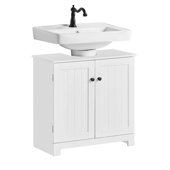 SoBuy | Meubles de salle de bain | Meuble de salle de bain blanc | Meubles de salle de bain | BZR18-II-W