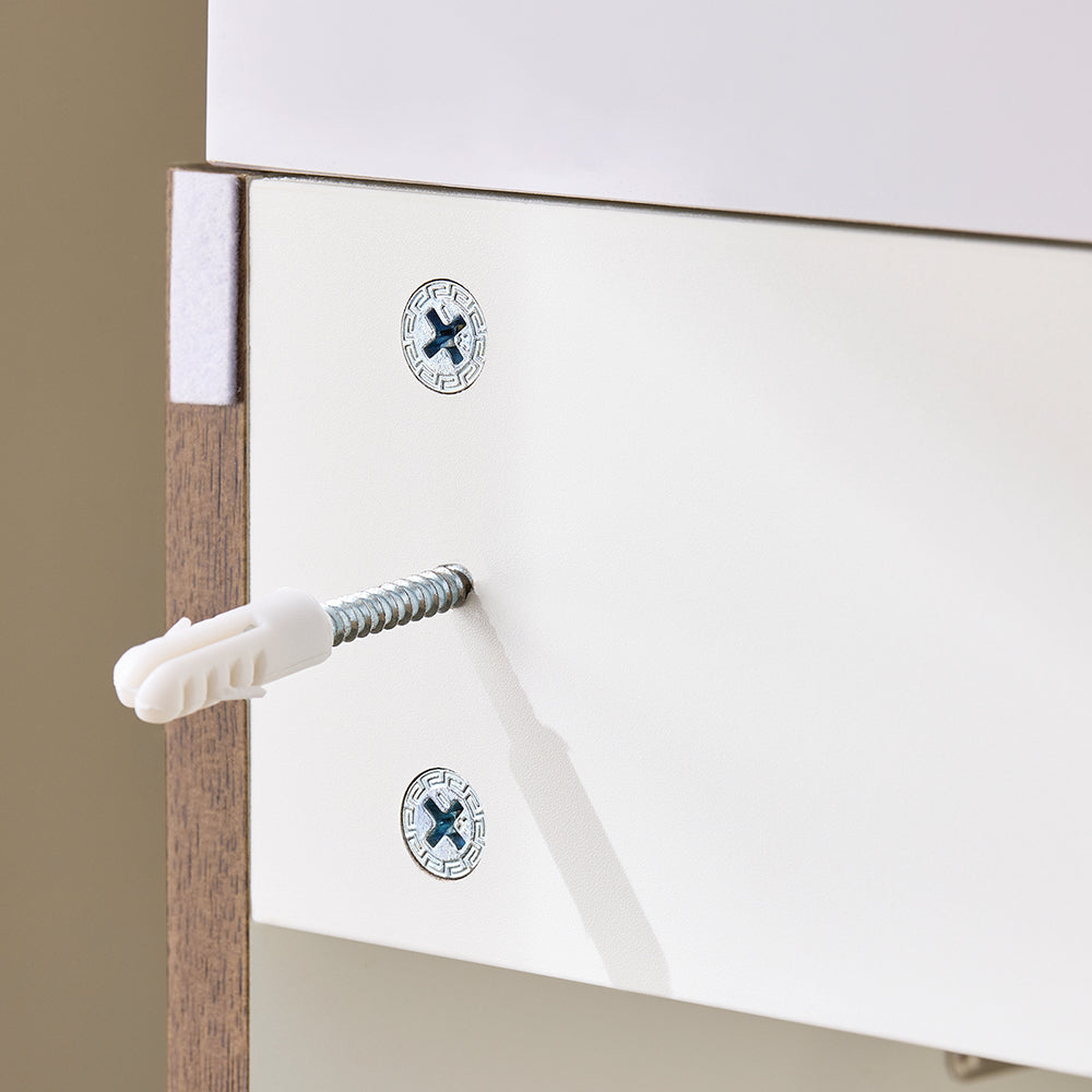 SoBuy BZR197-N Meuble de salle de bain avec vasque 40x22x56 cm - Bois foncé avec vasque blanche