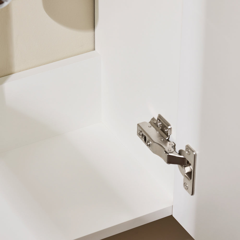 SoBuy BZR197-N Meuble de salle de bain avec vasque 40x22x56 cm - Bois foncé avec vasque blanche
