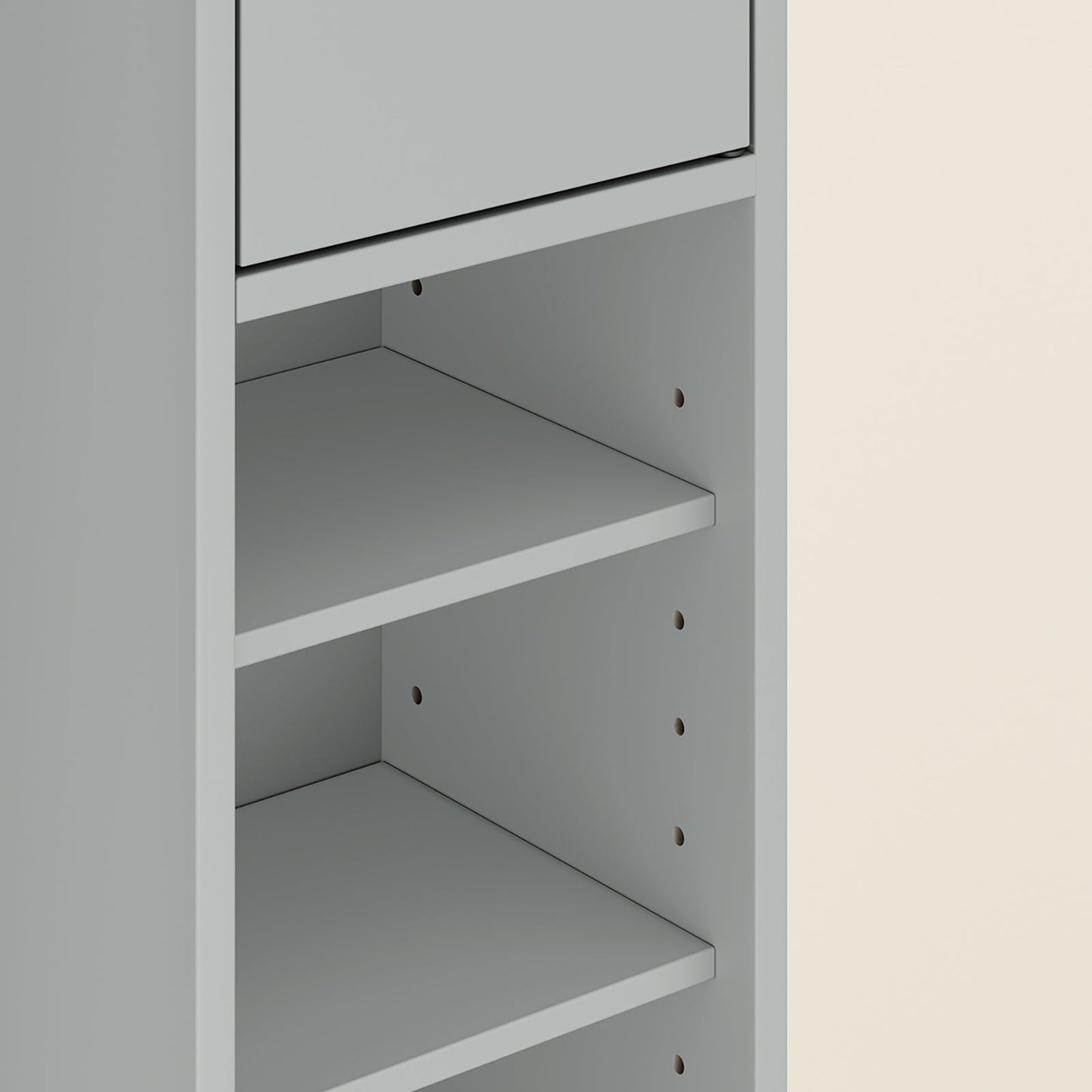 SoBuy BZR34-II-HG Meuble de salle de bain haut - Meuble de salle de bain étroit à poser - MDF résistant à l'eau - 20x20x180 cm - Gris