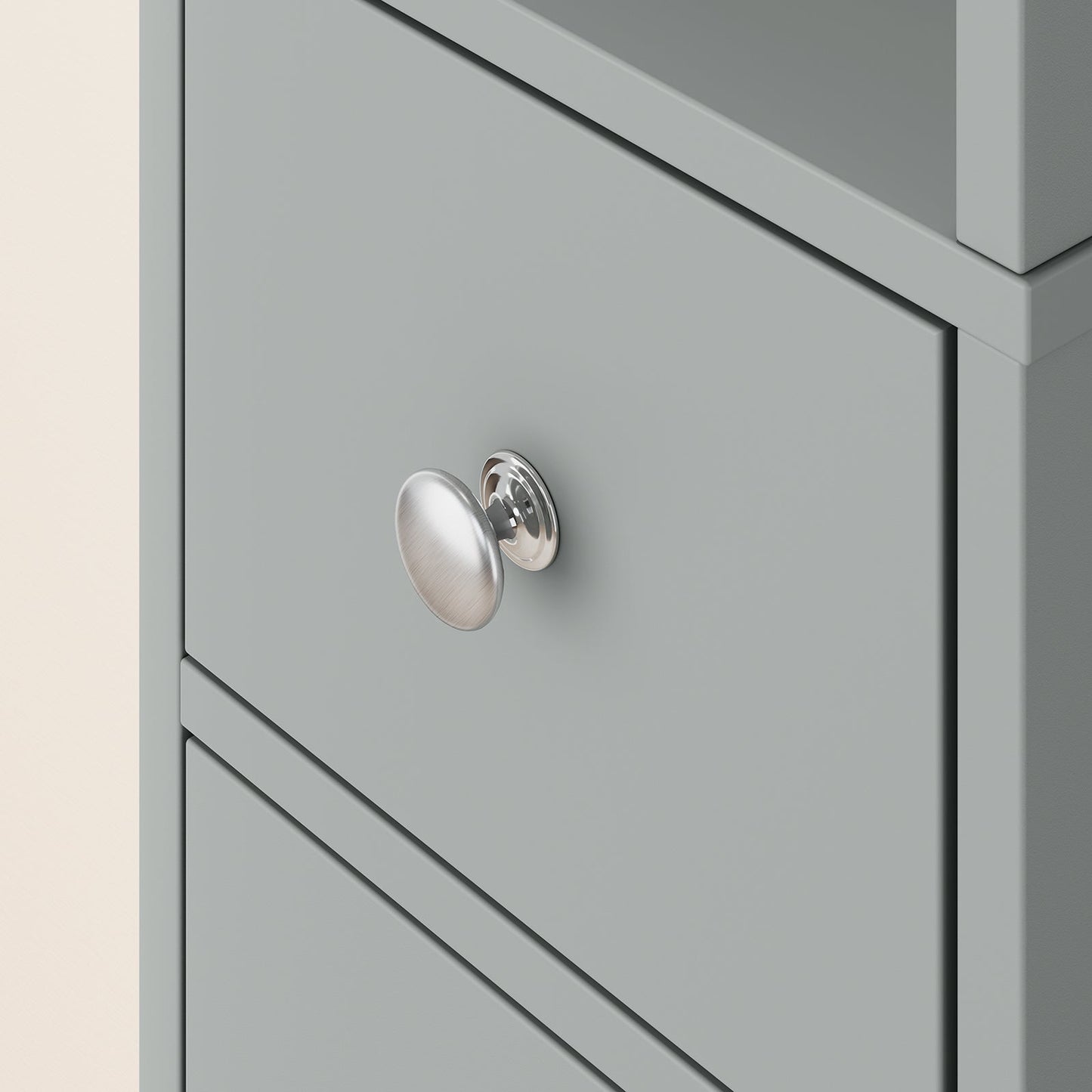 SoBuy BZR34-II-HG Meuble de salle de bain haut - Meuble de salle de bain étroit à poser - MDF résistant à l'eau - 20x20x180 cm - Gris