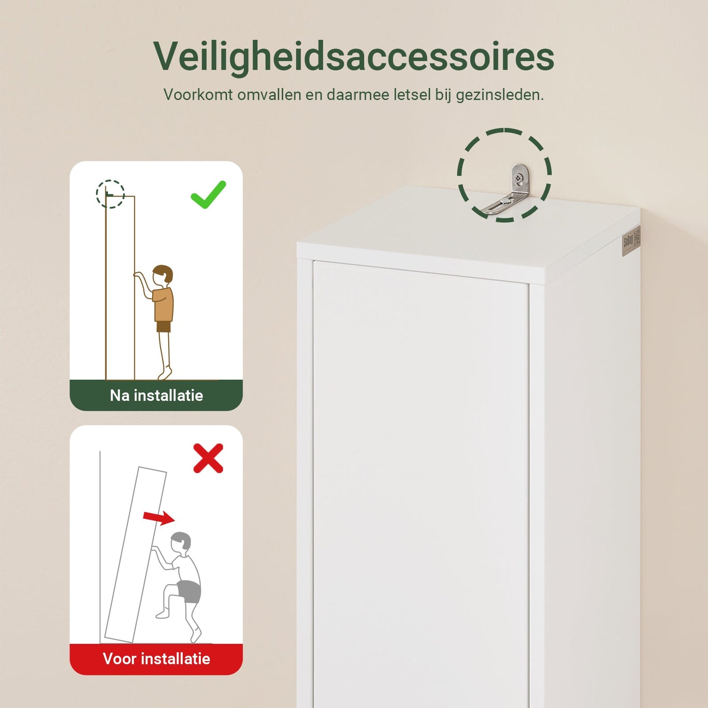 SoBuy BZR34-WN Meuble de salle de bain haut 20x20x180 cm - Blanc et bois - Meuble de rangement étroit et indépendant avec étagères et tiroirs réglables