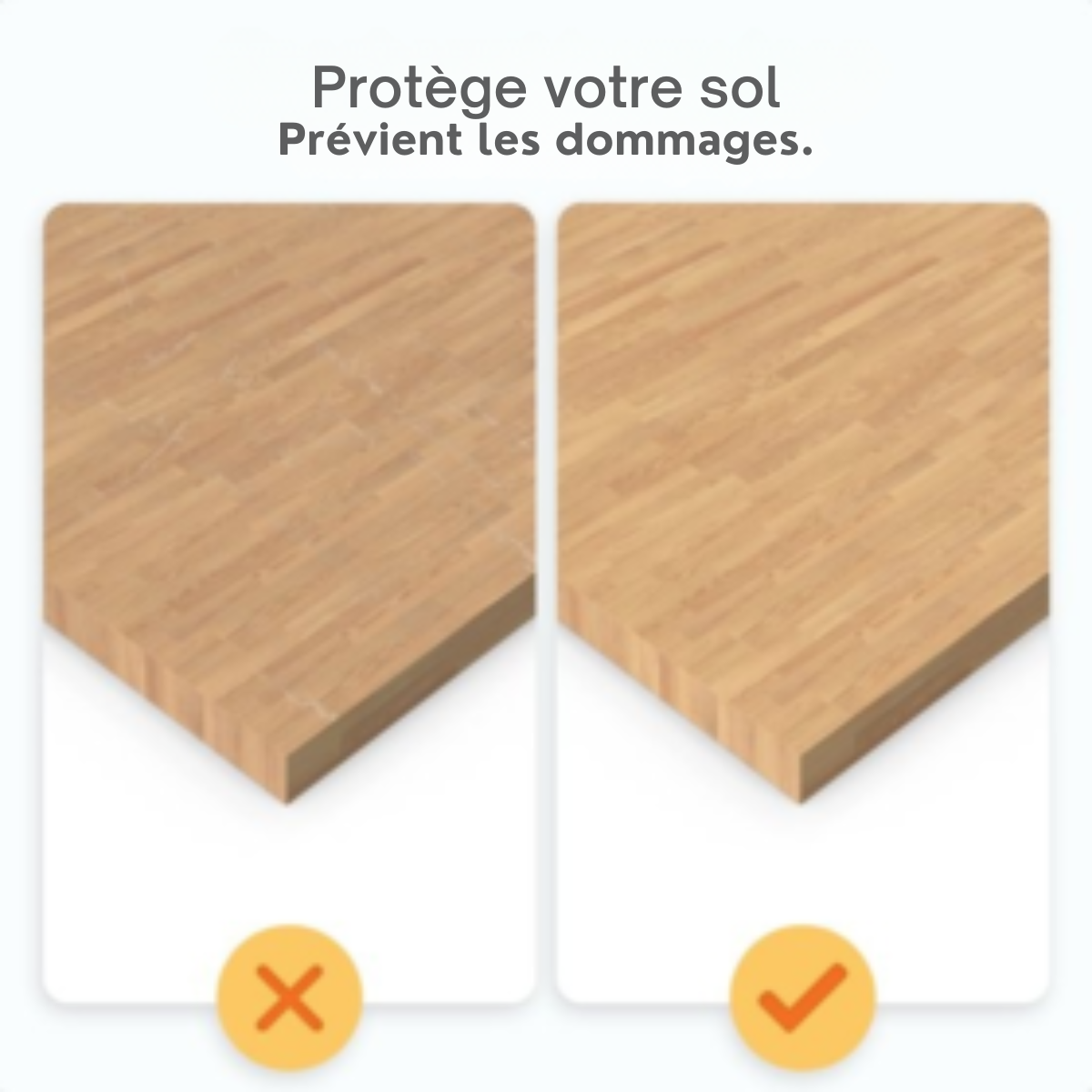 Protecteur de sol pour chaise de bureau - Goliving - Tapis de protection de bureau - PVC - Antibruit - Pour sols durs - 120 x 150 cm - Transparent