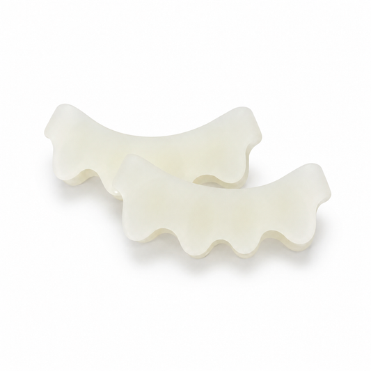 Écarteurs d'orteils en silicone 2 paires - Protection et soutien des orteils en cas d'hallux valgus