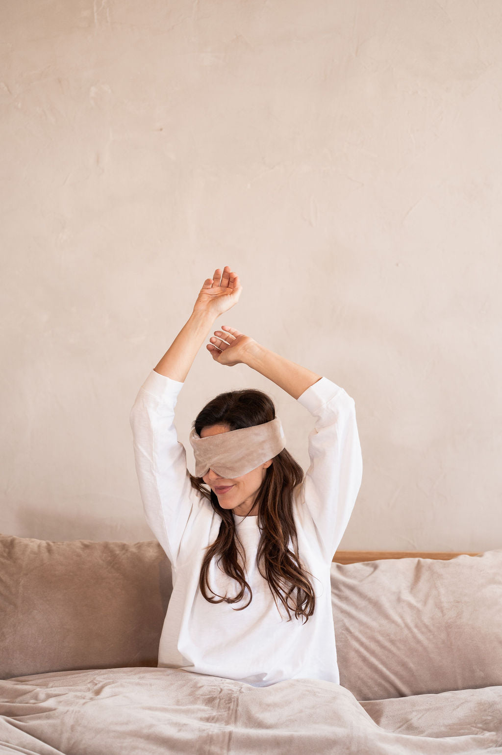 Masque de sommeil Silky Smooth Eco - 100% Microfibre recyclée - Fermeture Velcro ajustable