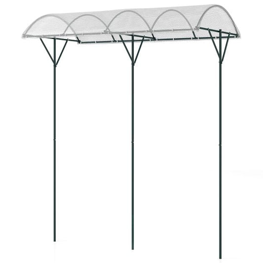 Coast Plant Climbing Rack Black/White With PVC Canopy and Metal Frame 197 x 110 x 246 cm