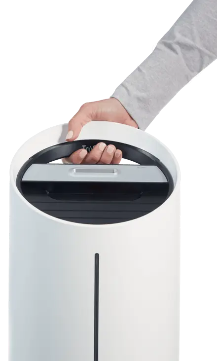 Humidificateur Leitz - Ultrasonique, mode automatique et 4 modes de brume - 67,2 W - 22,4 x 22,4 x 57,8 cm - Blanc