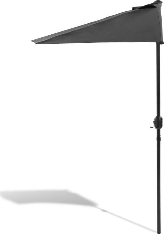 Parasol de balcon - Modèle semi-circulaire - Anthracite