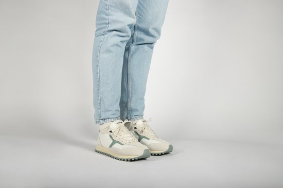 Blackstone SCORIA LEGEND - DG532 White Green Environmental - Runner Sneaker - Men - Off white - Size : 44