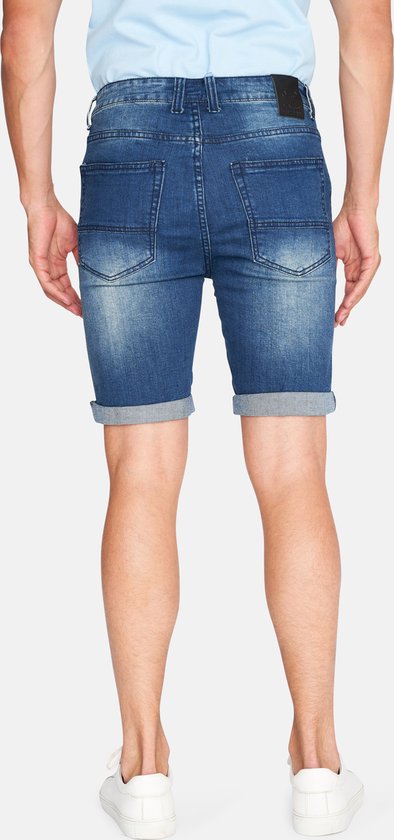 Mario Russo Denim Short Dark Used - Short Jeans - Pantalon d'été confortable - Taille XL